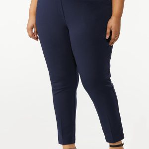 Plus Size Slim Ankle Pants