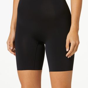 Black High Waist Scuba Shaping Shorts