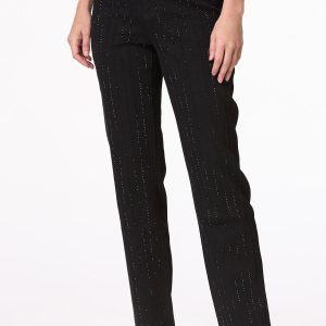 Petite Black Rhinestone Jeans