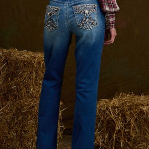 Petite Curvy Bling Back Pocket Jeans