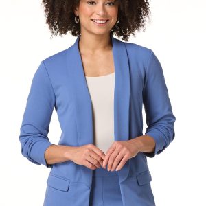 Solid Crepe Blazer