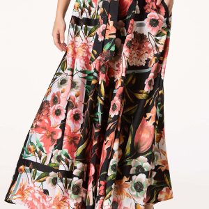 Romantic Floral Maxi Skirt