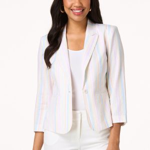 Faded Stripe Blazer