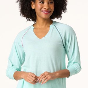 Solid Contrast Stitch Tee