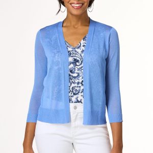 Solid Sheer Cardigan