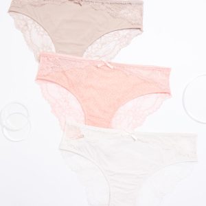 Plus Size Leopard Mesh Hipster Panty Set