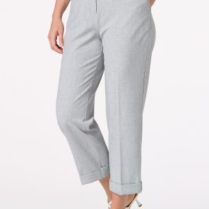 Heather Gray Cuffed Pants