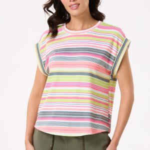 Neon Stripe Top