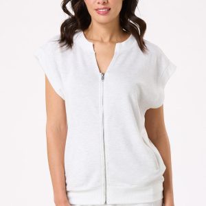 Heather Gray Sleeveless Jacket