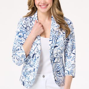 Blue Floral Blazer