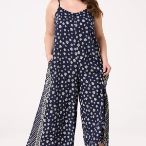 Plus Size Twin Border Genie Jumpsuit
