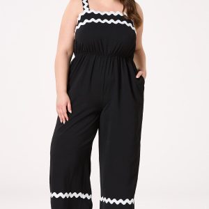 Plus Size Ric Rac Jumpsuit