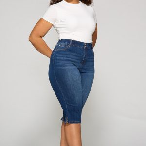 Plus Size Contour Hourglass Crop Jeans