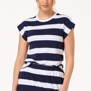 Navy Stripe Rugby Top