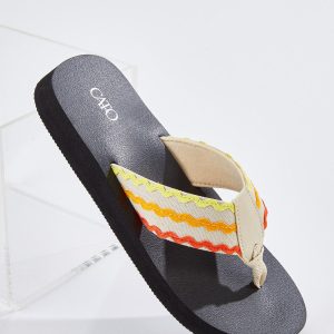 Ric Rac Thong Flip Flops