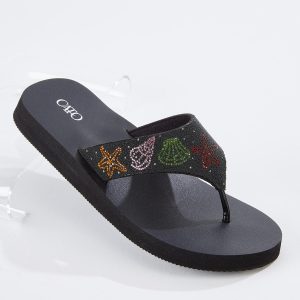 Seashell Thong Flip Flops