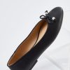 Pearl Tip Bow Ballet Flats