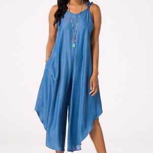 Petite Chambray Genie Jumpsuit