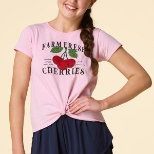 Girls Farm Fresh Cherry Tee