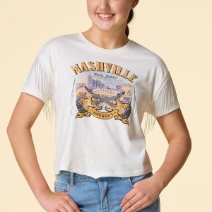 Girls Nashville Chain Tassel Tee
