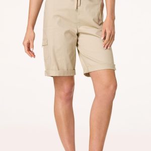 Drawstring Utility Bermuda Shorts