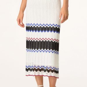 Zig Zag Crochet Midi Skirt