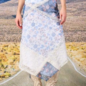 Festival Floral Mesh Skirt