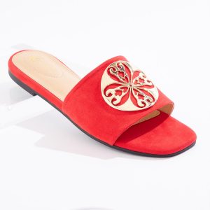Medallion Slide Sandals