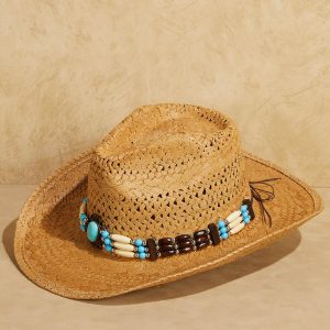 Western Trim Band Straw Hat