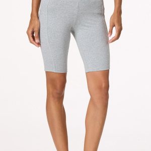 Heather Gray Biker Shorts