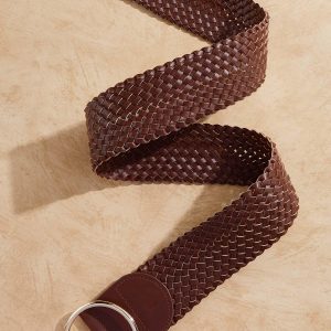 Ring Buckle Woven Belt