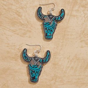 Western Cow Horn Earrings