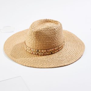 Convertible Brim Straw Hat