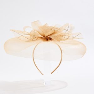 Rosette Pearl Criss Cross Fascinator