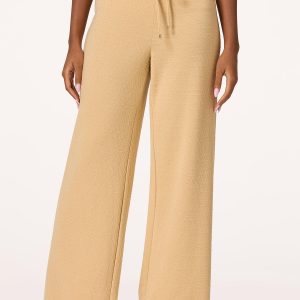 Textured Wide Leg Pants