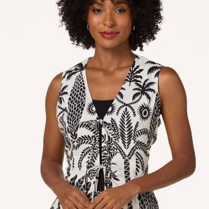Island Tie Front Vest