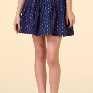 Girls Ruffled Clip Dot Skort