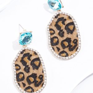 Animal Faux Fur Dangle Earrings