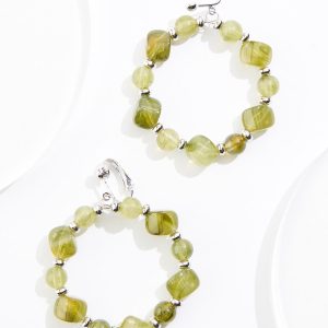 Multi Lucite Stone Clip- On Earrings