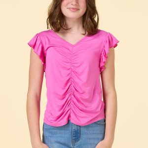 Girls Cinched Front Top