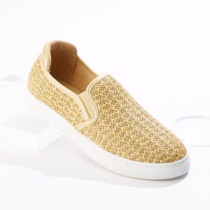 Woven Raffia Sneakers