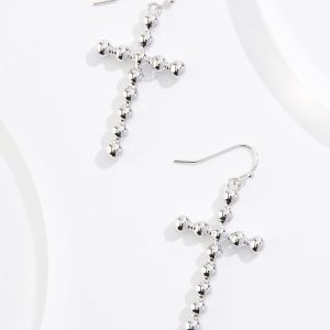 Bubble Cross Earrings