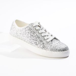 Silver Glitter Sneakers