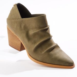 Ruched Vamp Booties