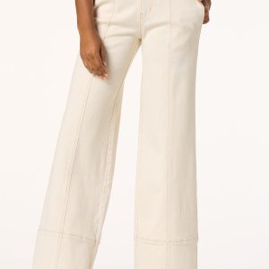 Petite Natural Wide Leg Jeans