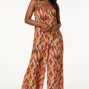Petite Beaded Ikat Genie Jumpsuit