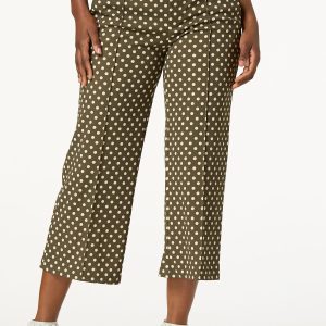 Cropped Dotted Pants