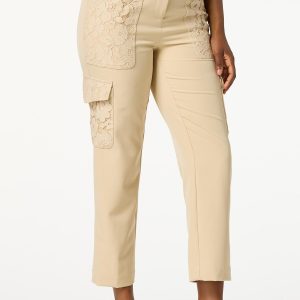 Lace Panel Pants