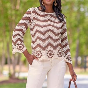 Chevron Crochet Sweater