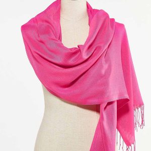 Solid Fringe Wrap Scarf